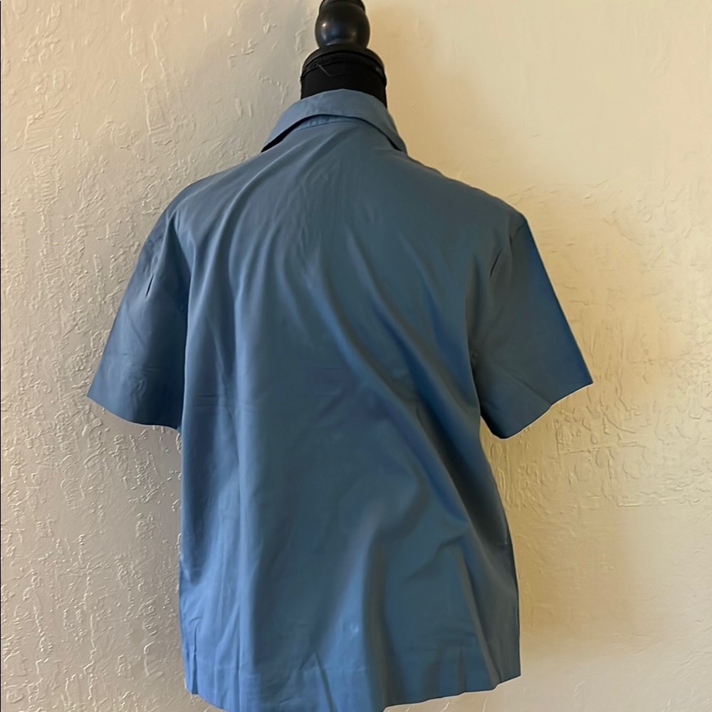 Eberjey Blue Button Down Shirt‎ - image 3